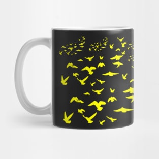 Everybirdy Golder Birds Pattern Mug